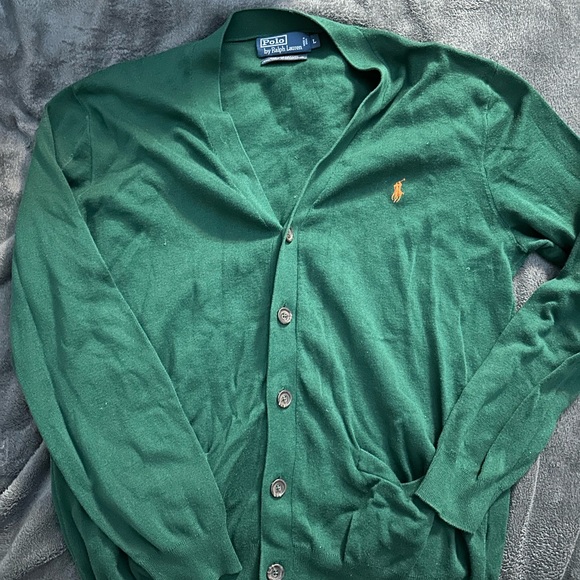 Ralph Lauren Other - Ralph Lauren Forest Green Button-Up Cardigan